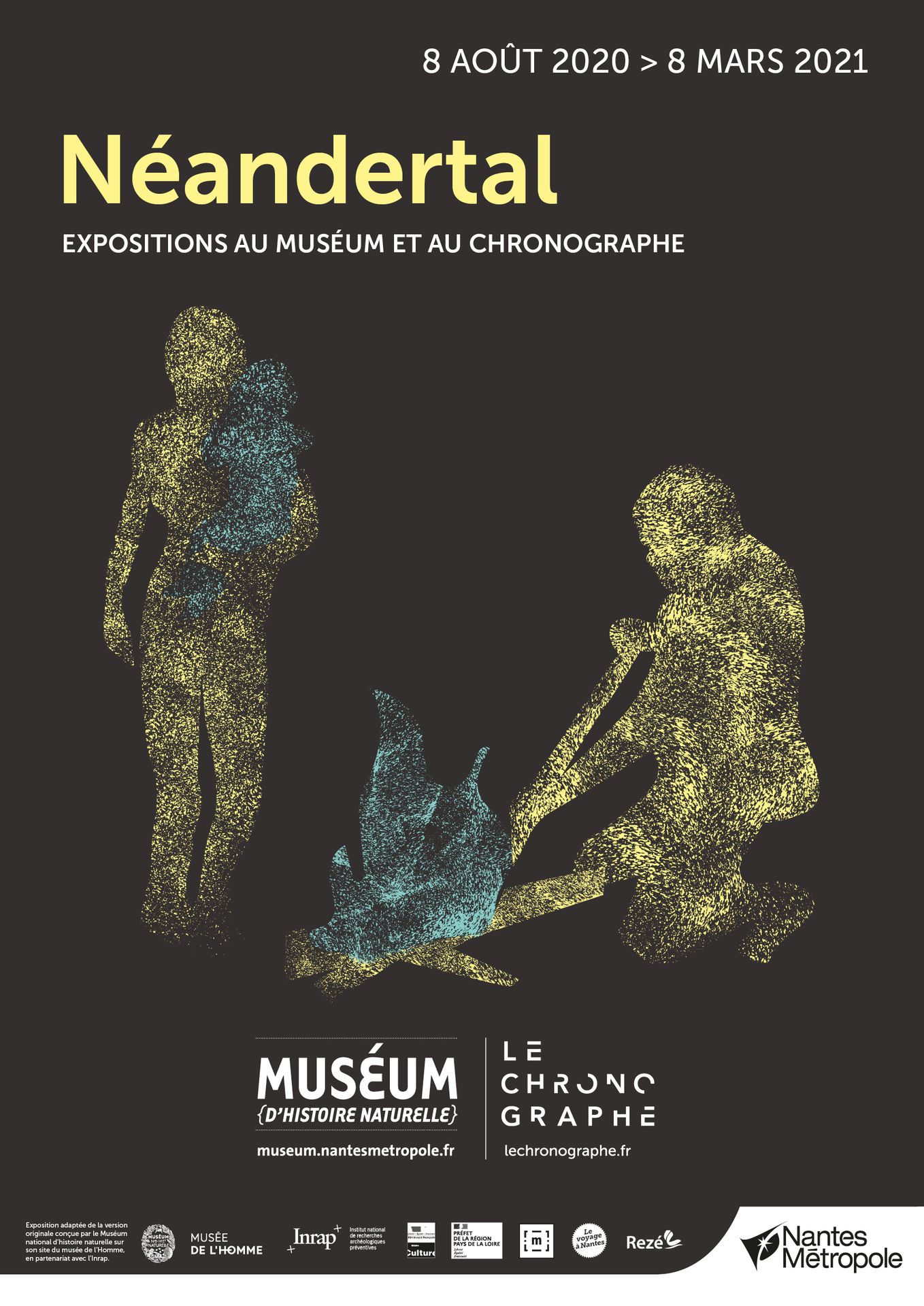 Affiche de l'exposition Néandertal