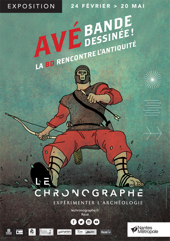 Affiche de l'exposition Avé Bande Dessinée ! au Chronographe du 24 février au 20 mai 2018